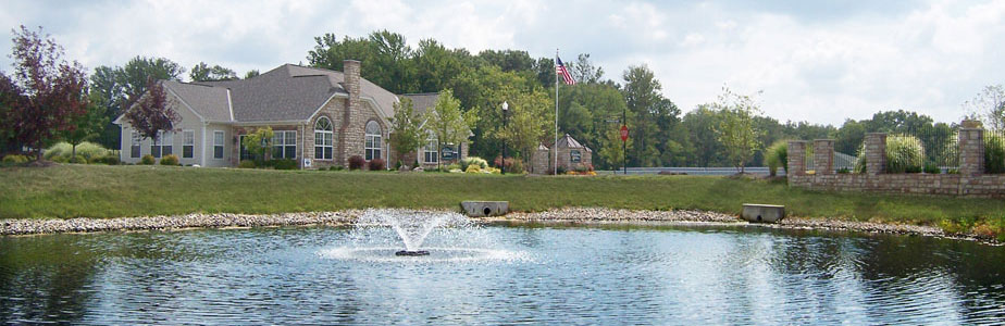 slide of waterford pond and fountain